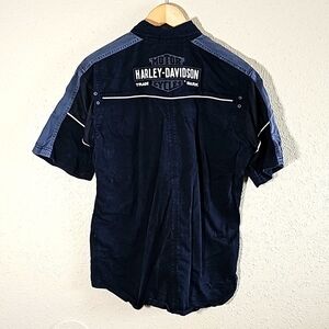Harley Davidson Short Sleeve Button Down Shirt.